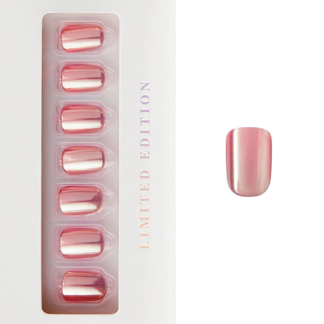 Ambivalent - Short Squoval Mirror Shine Prism Nail On Press On Manicure - Image 3
