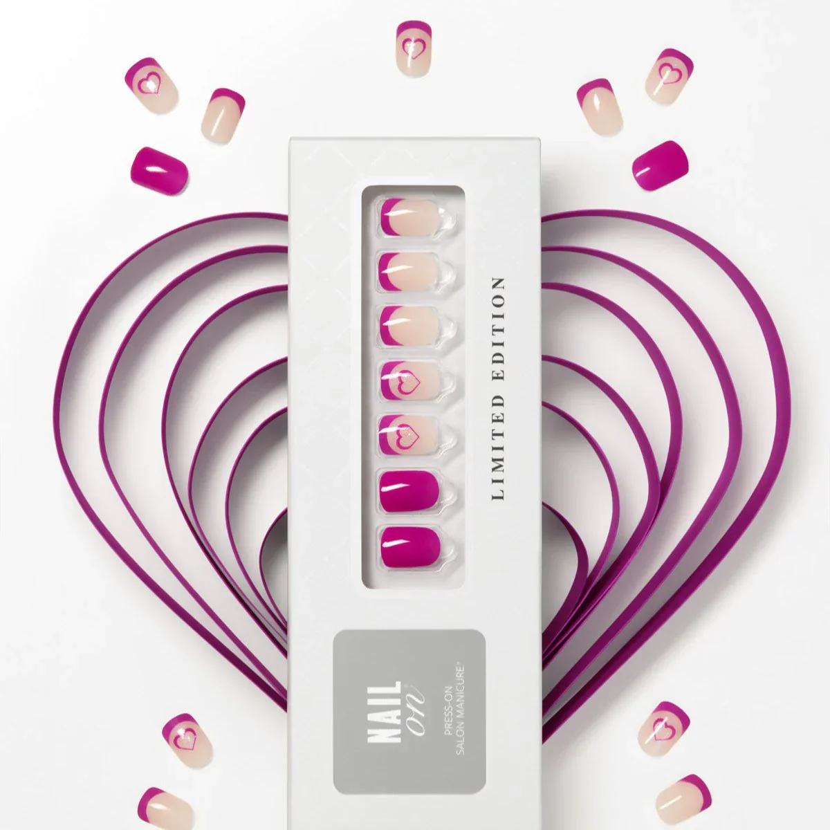Amora Me - Short Squoval Nail On Press On Manicure IE - Image 3