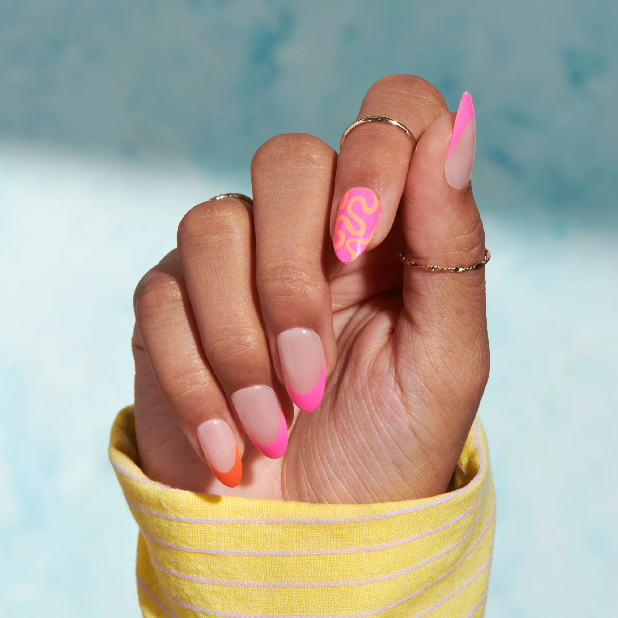 Carnival - Medium Almond Nail On Press On Manicure - Image 3