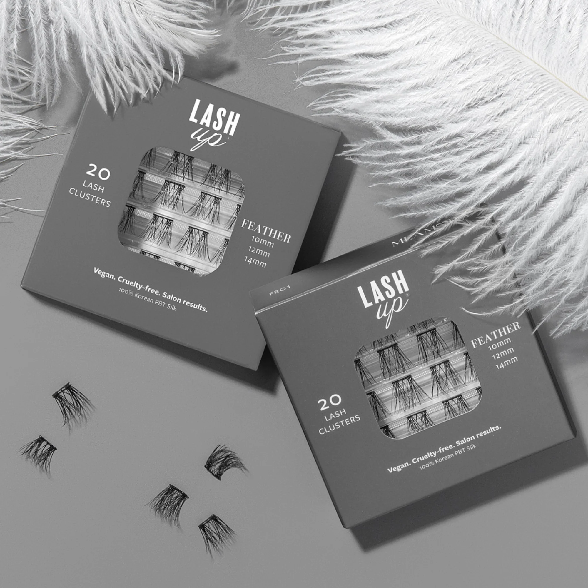 Feather Wispy Lash Up Clusters 10mm, 12mm, 14mm Multipack - Image 3