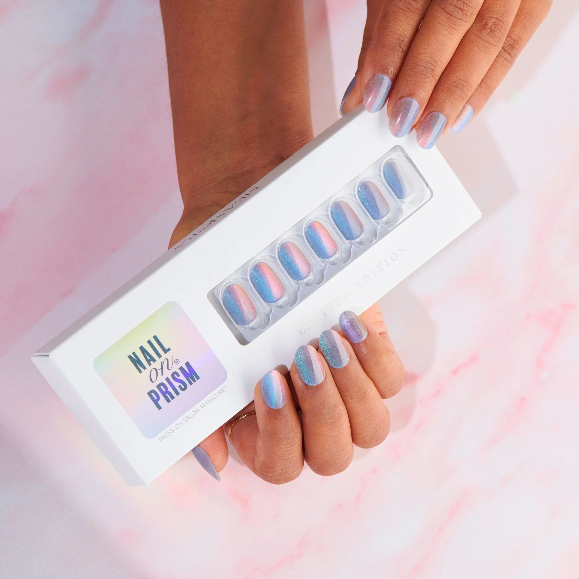 Poised - Short Oval Prism Nail On Press On Manicure IE