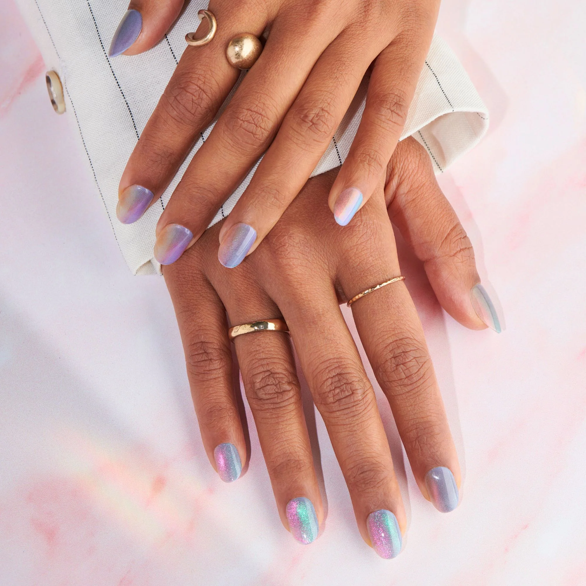 Poised - Short Oval Prism Nail On Press On Manicure IE - Image 2