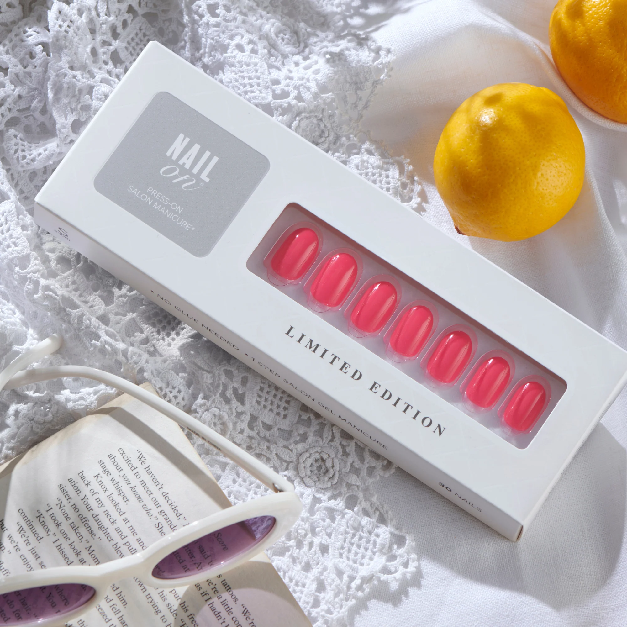 Pink Solution - Short Oval Nail On Press On Manicure - Image 3
