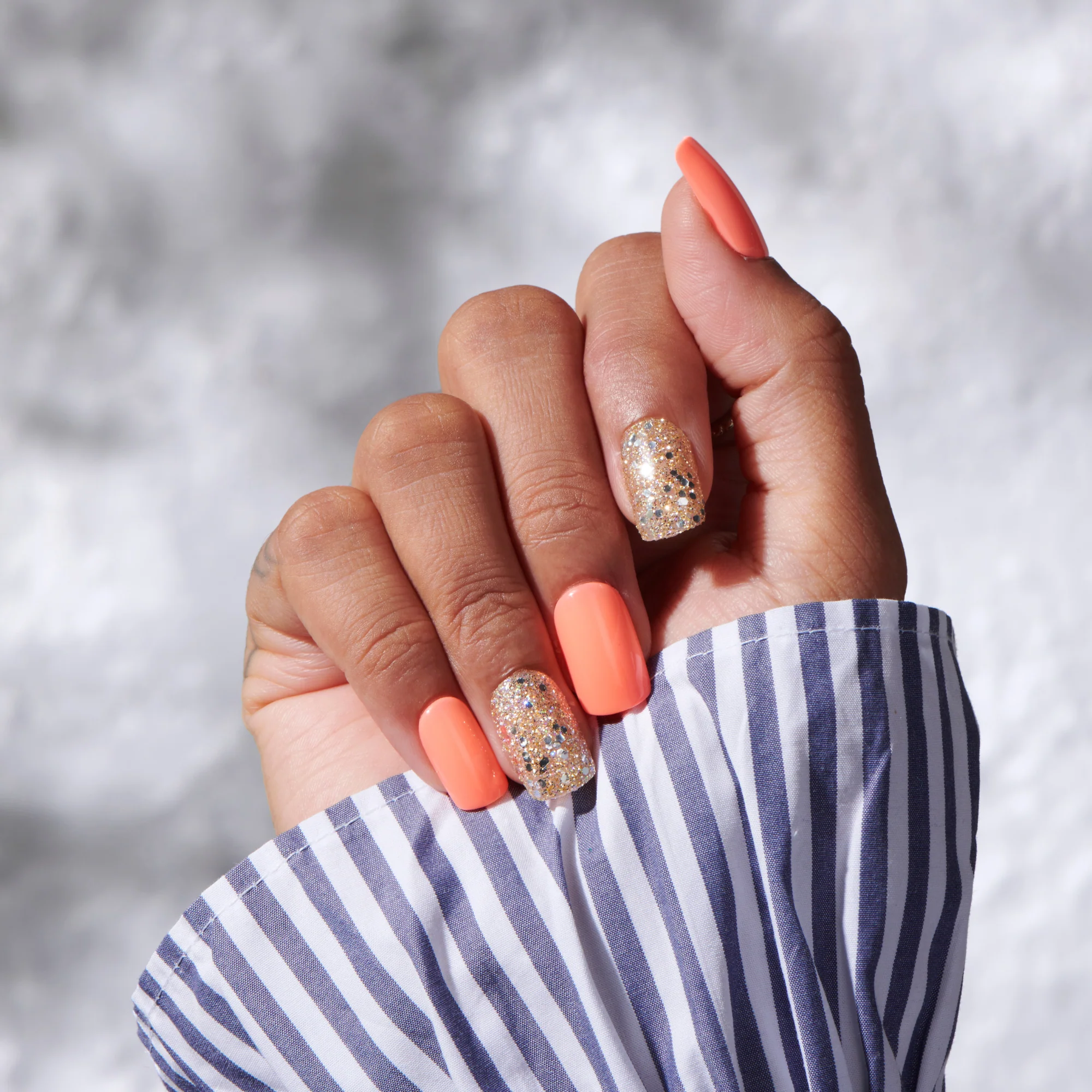 Whimsical - Medium Squoval Nail On Press On Manicure - Image 3